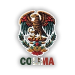 Pride Eagle Colima COL Mexico Precision Cut Decal